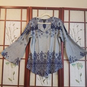 Ashley Stewart Bell sleeve blouse